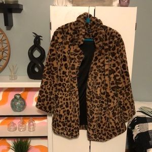 Leopard Furry Coat